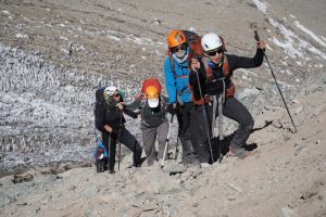 Climbing on Aconcagua