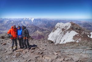 Summit team on Aconcagua