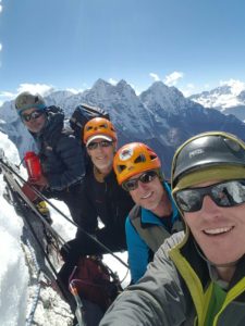 Ama Dablam 2017 team making their way to the summit