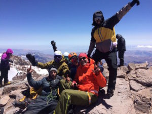Aconcagua summit, group photo