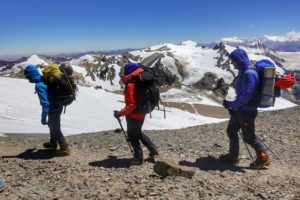 moving to camp 3 on Aconcagua