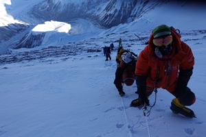 Climbing ABC to summit