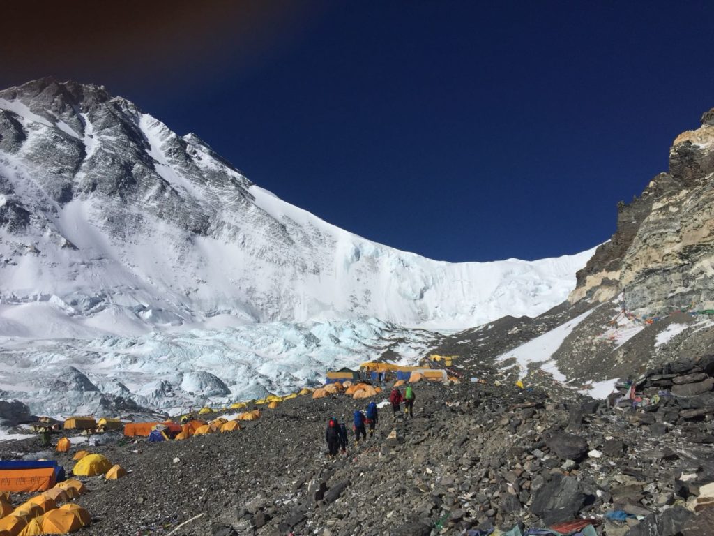 On the way to North Col Camp