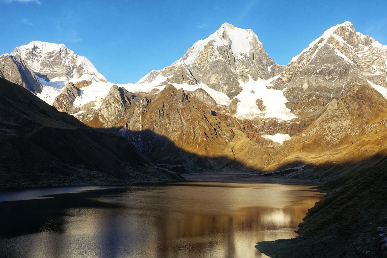 Lake Carhuacocha Sunrise - Alpenglow