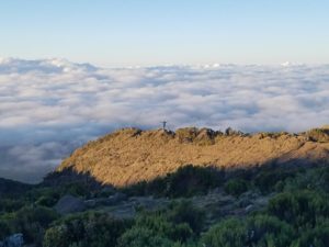 Clouds at Horombo camp on Kilimanjaro