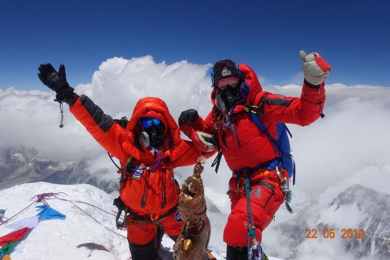 Summit of North Side of Mt Everest Lightning Ascent 2019