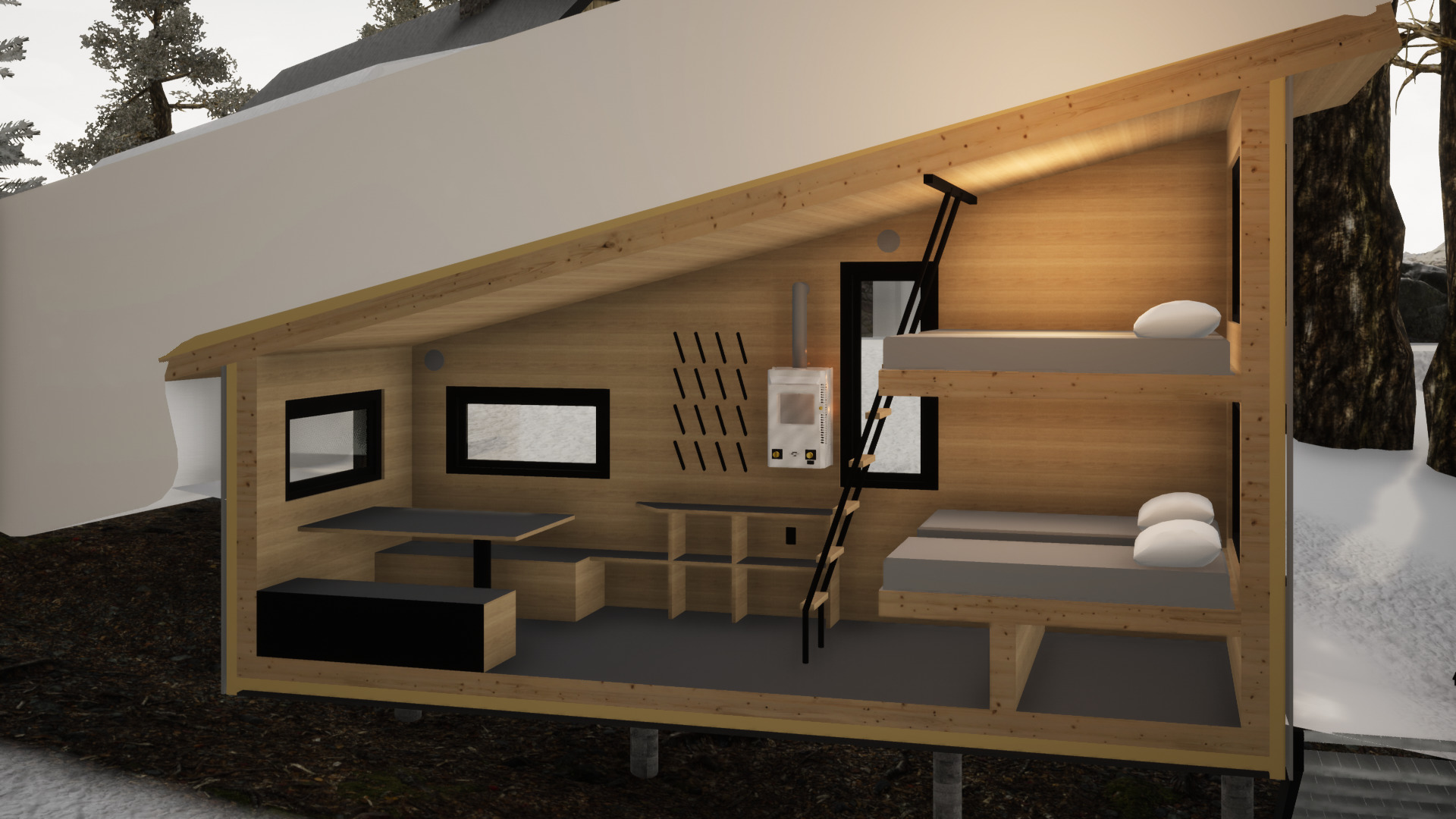 Frog Lake Huts Alpenglow