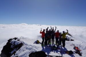 Team on summit - Chile
