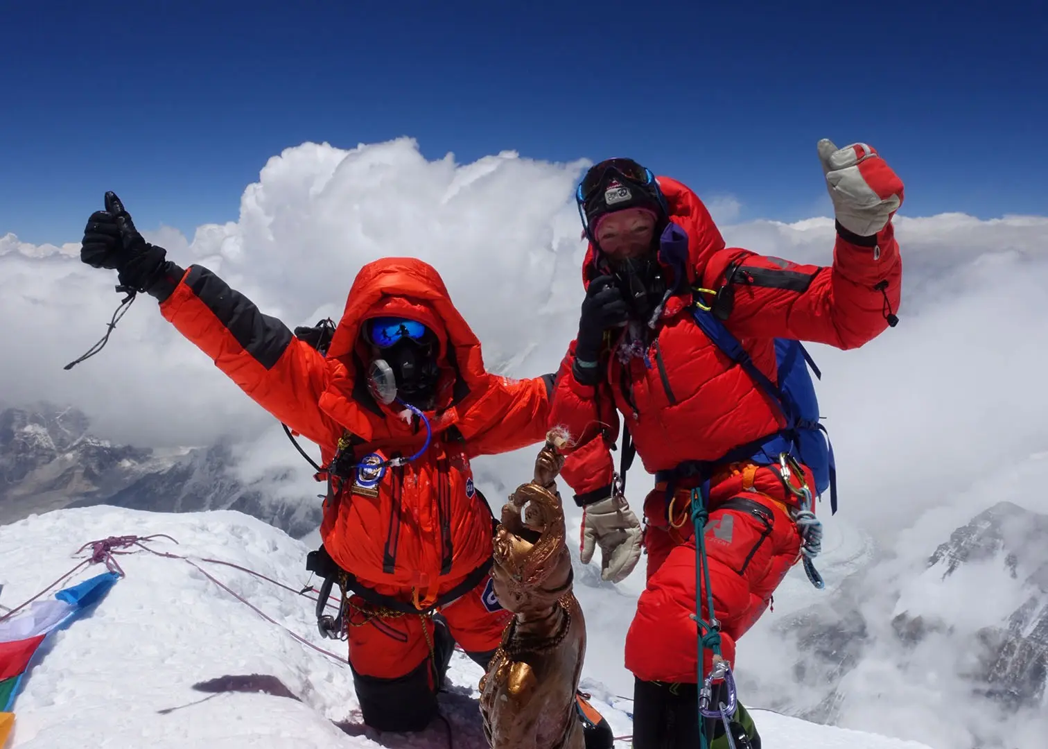 Roxanne Vogel during her Lightning Ascent of Everest with Alpenglow Expeditions.