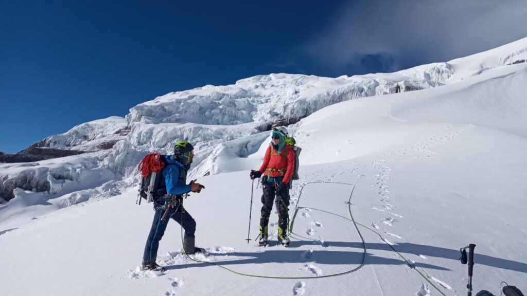 "Experience high-altitude adventure like never before with Alpenglow Expeditions. Our groundbreaking Rapid Ascent™ system enables you to conquer a glaciated 6,000m peak in just 5 days. Discover the innovation of Hypoxico pre-acclimatization tents, making 19,000-foot ascents achievable in under a week. Cotopaxi, a remote and accessible active volcano, becomes your training ground for essential high-altitude climbing skills. Unleash your mountaineering potential on a long weekend journey unlike any other."