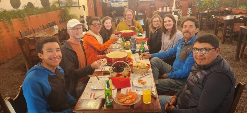 We’ll have fresh, healthy food prepared for us throughout the expedition.