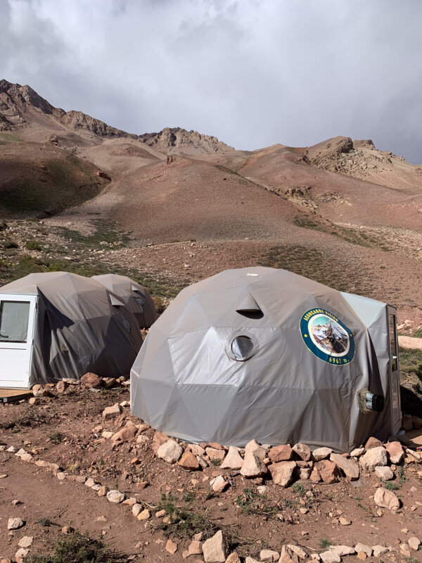 Aconcagua base camp tents