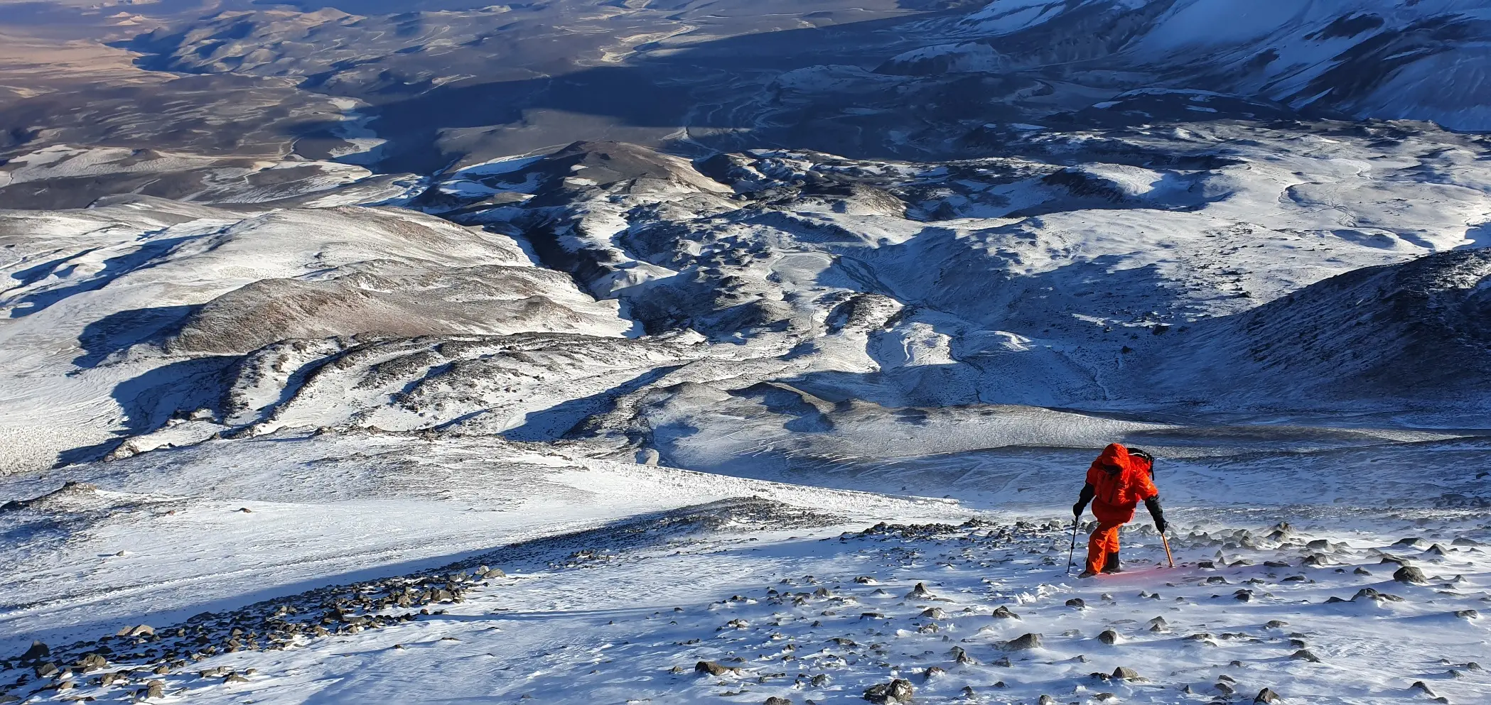 Professionally guided mountaineering trips in Chile.