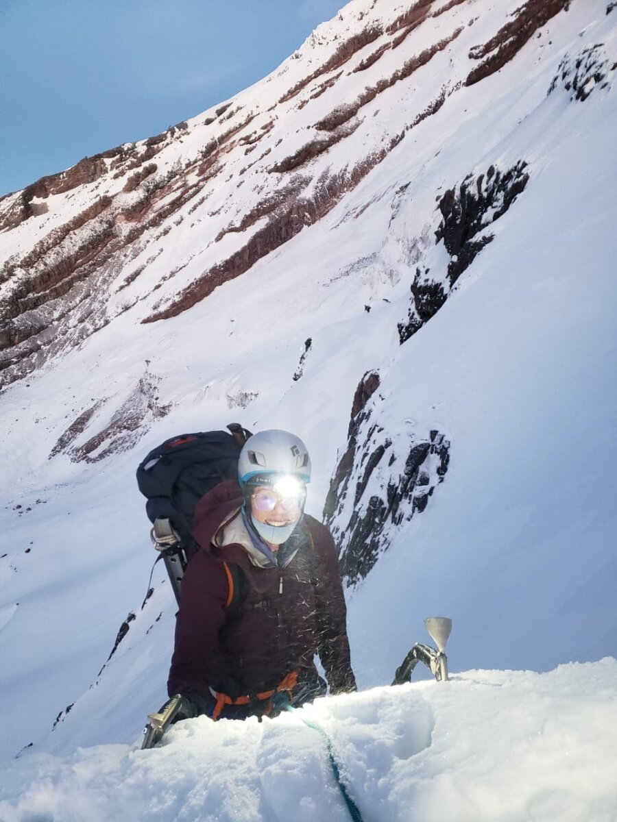 "Join Alpenglow Expeditions Women's Ecuador Climbing School – an empowering journey designed by and for women climbers. Unite with fellow adventurers to explore Ecuador's cultural and mountainous treasures. Conquer technical peaks, from El Altar to the majestic Chimborazo summit, for the ultimate Ecuadorian climbing immersion. Elevate your skills and connections in the heart of the Andes."