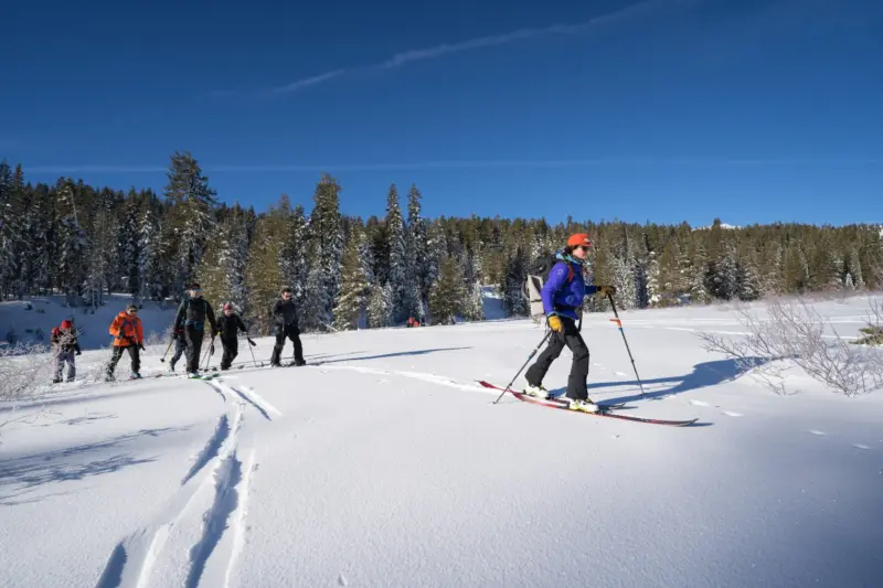 aiare course in lake tahoe taught by professional mountain guides. our tahoe avalanche instructors teach avalanche refresher, AIARE 1, AIARE 2 and more!