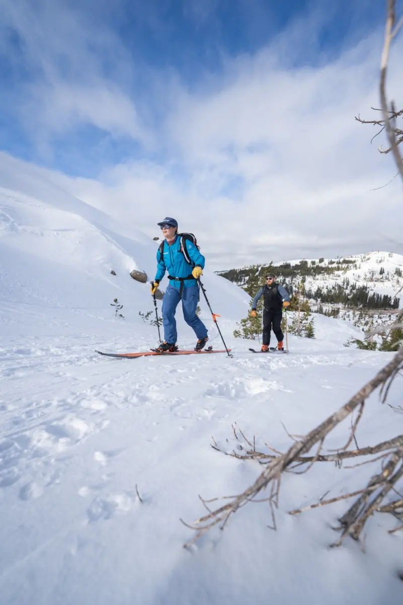 private backcountry ski guiding in lake tahoe with professional mountain guides