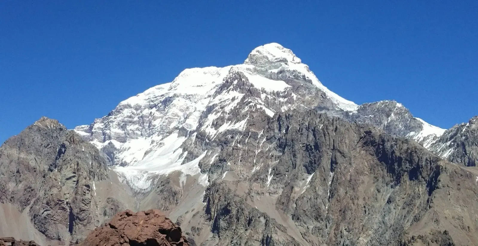 A view of Aconcagua, the tallest mountain in South America. 