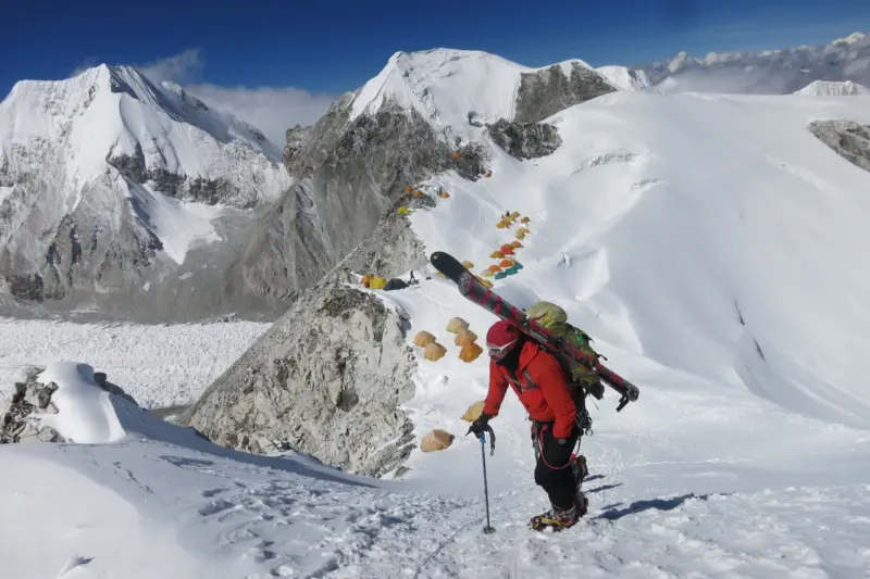 cho oyu route, cho oyu map, cho oyu, cho oyu guides, cho oyu expedition, ski cho oyu, climb cho oyu