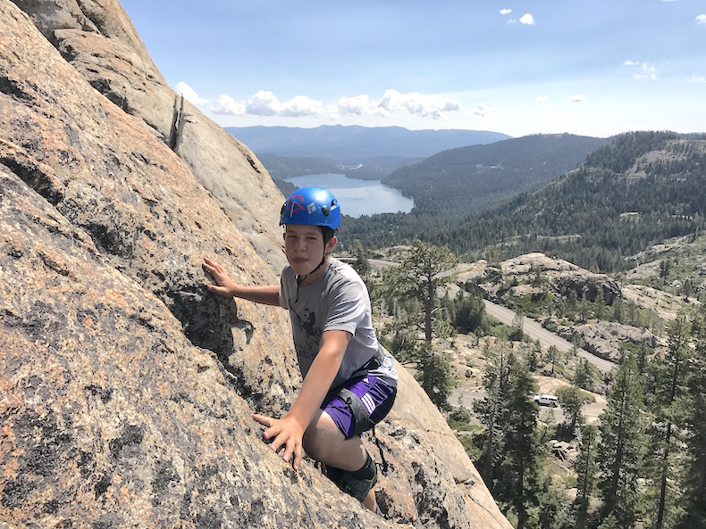 guided rock climbing in Lake Tahoe with professional mountain guides