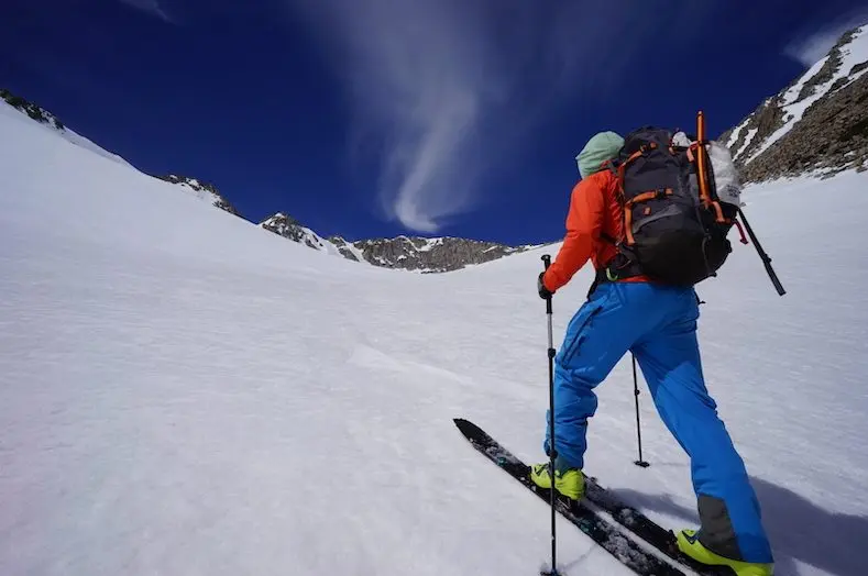 private backcountry ski guiding in lake tahoe with professional mountain guides