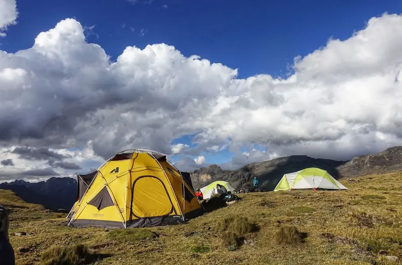 Day 2 in the Cordillera Huayhuash with Eddie Bauer