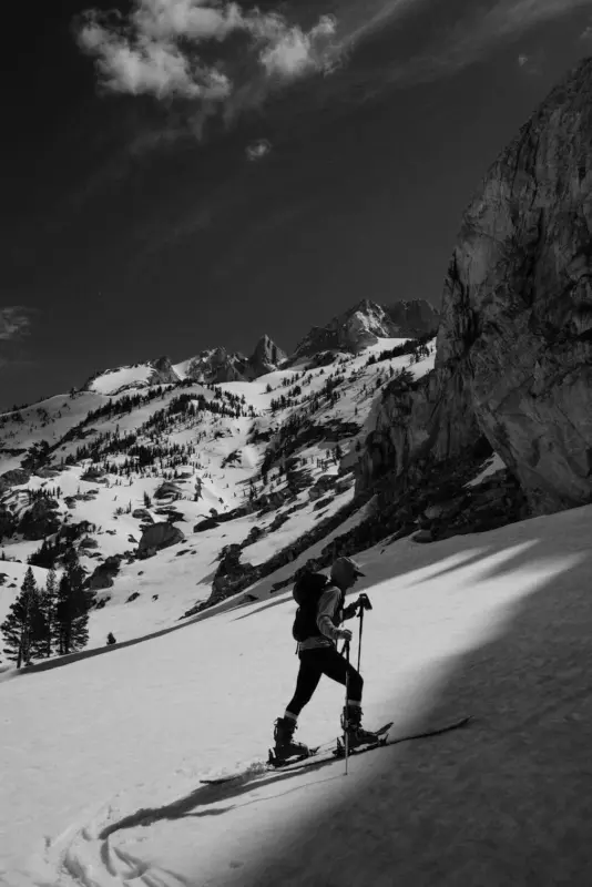 private backcountry ski guiding in lake tahoe with professional mountain guides