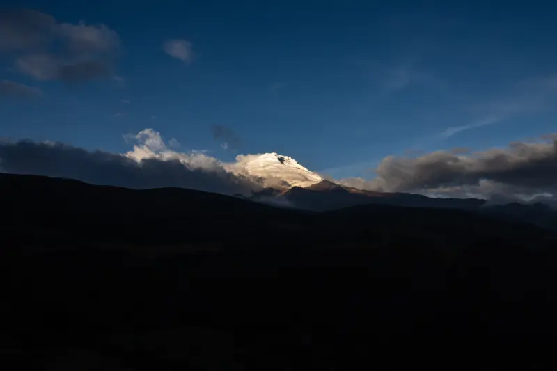 One of the volcanoes in Ecuador's Ring Of Fire.