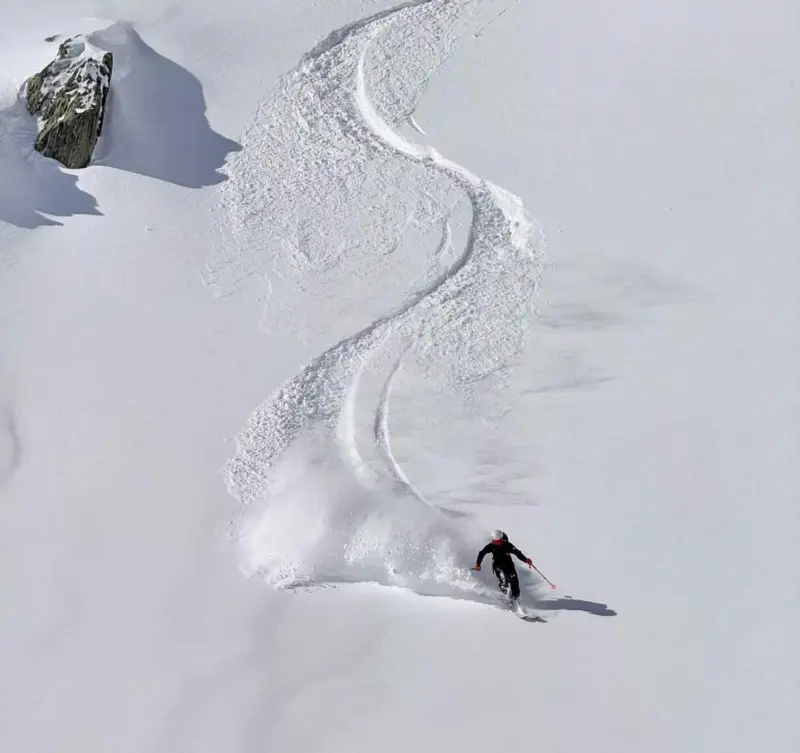 Skiing in Andermatt, Switzerland
